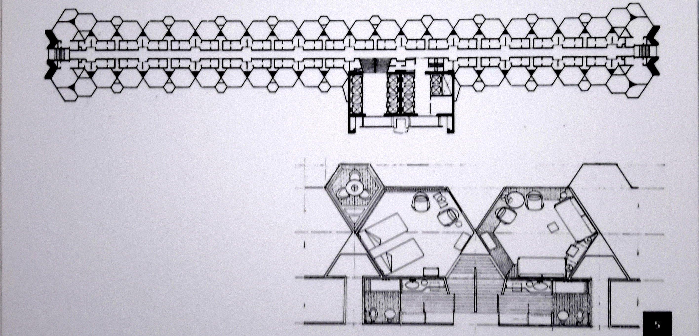 Planta y tipo de habitaciones del Hotel de México