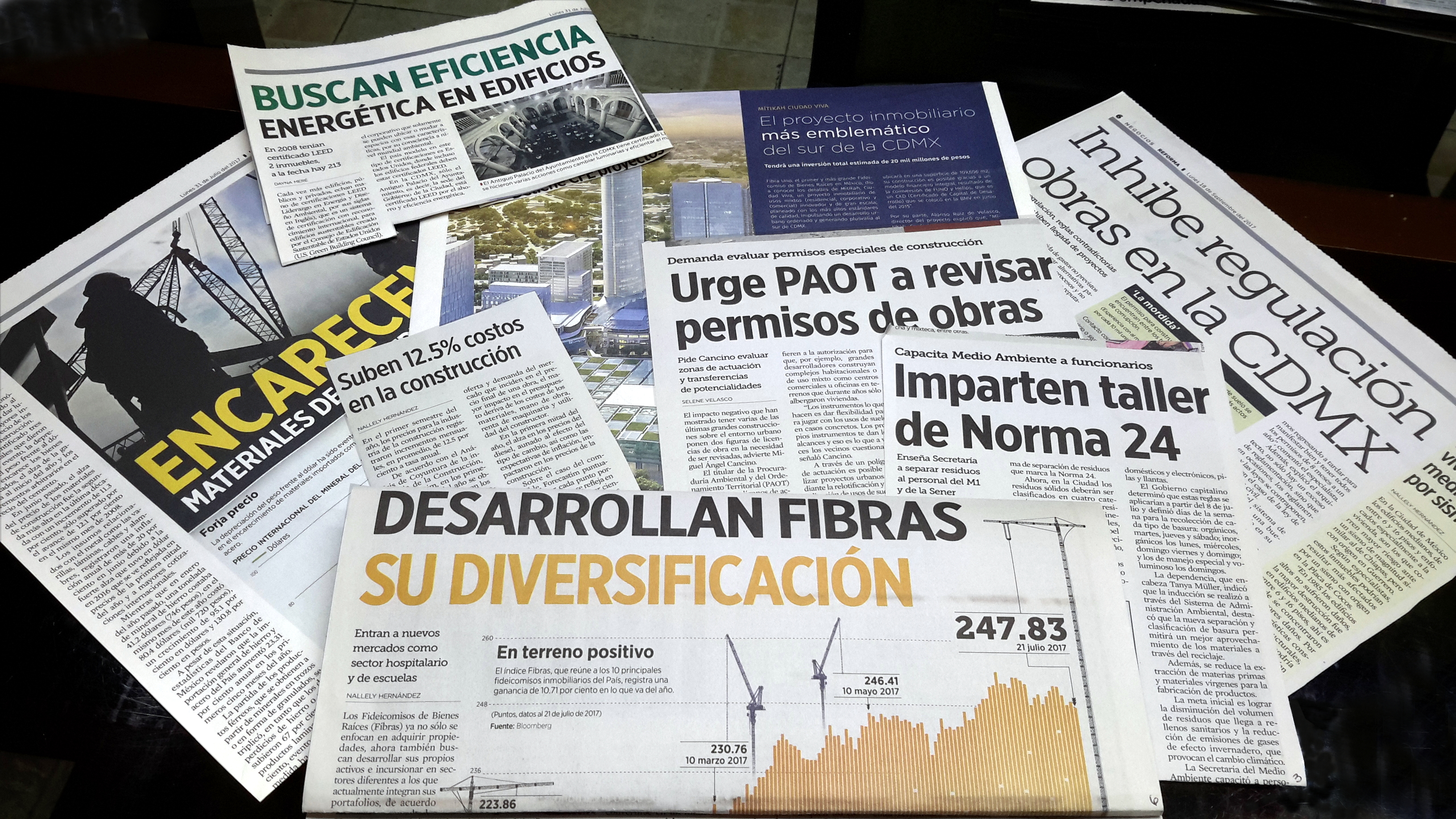 Notas periodísticas previas al 19S