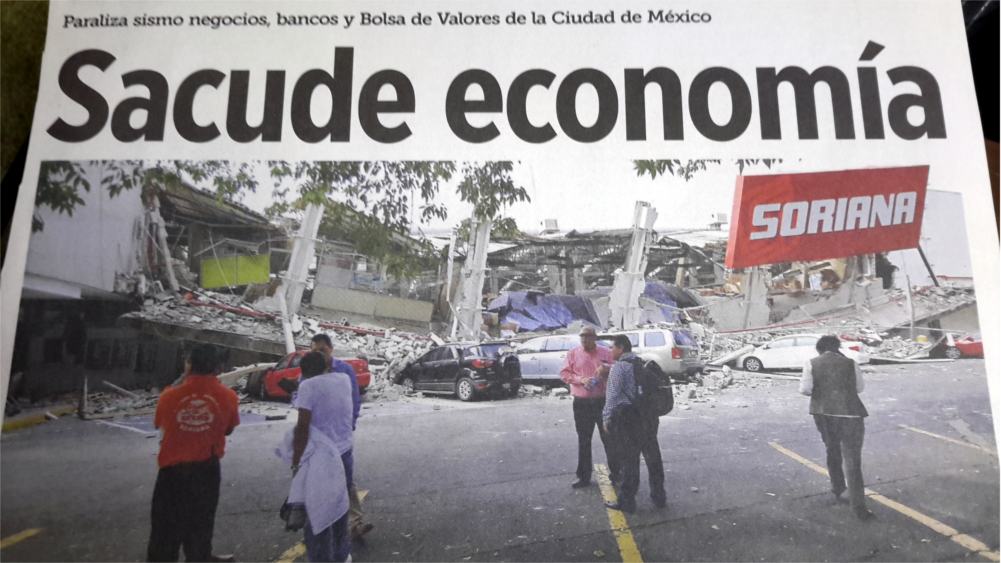 Sismo sacude economía