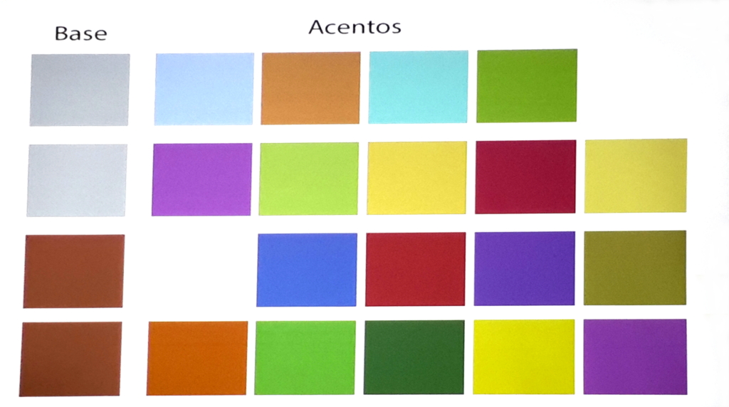 Paleta de colores de acentos