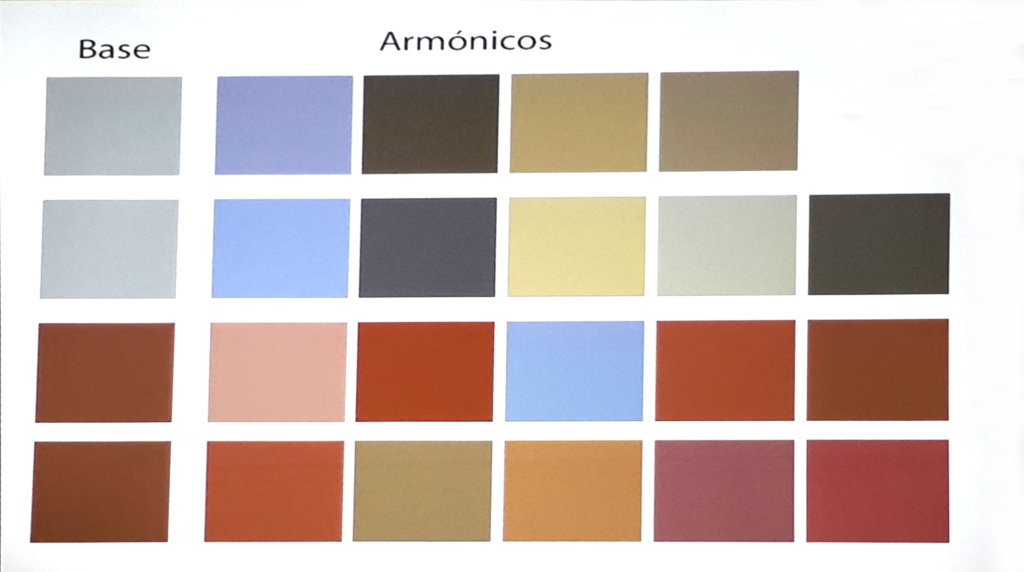 Paleta de colores de base armónicos