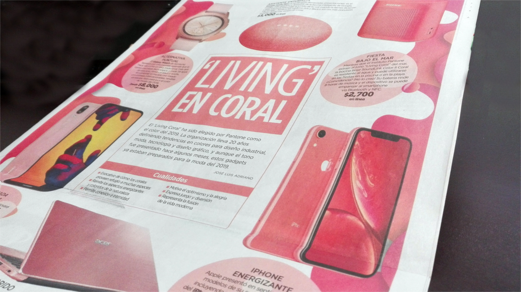 Living Coral accesorios