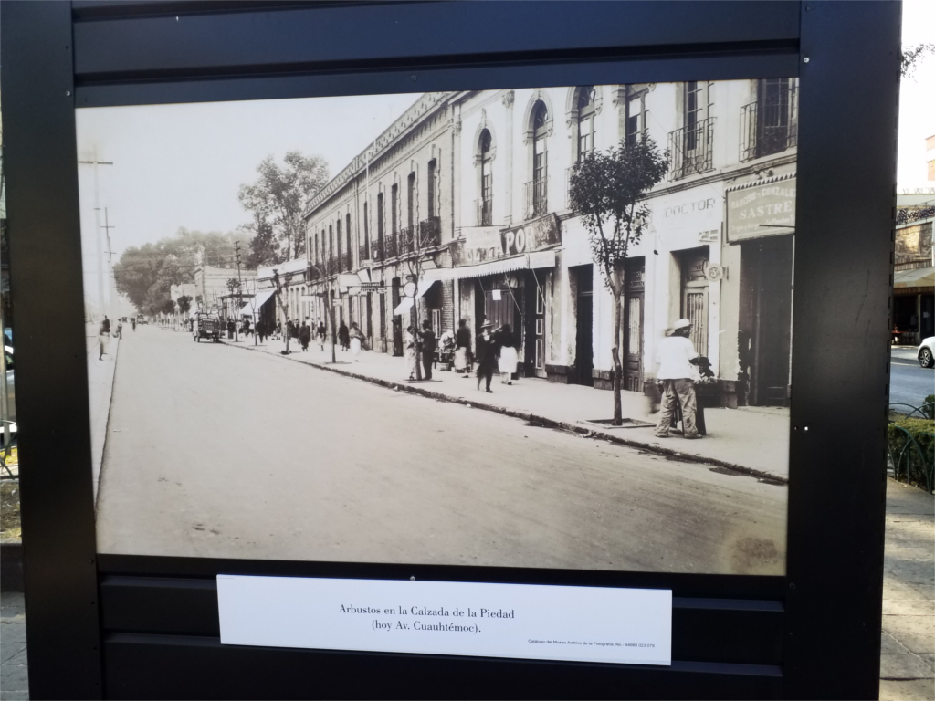 Calzada de la Piedad hoy Avenida Cuauhtemoc