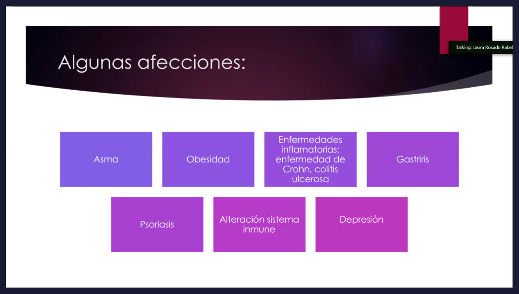 Microbiota y los problemas en la salud