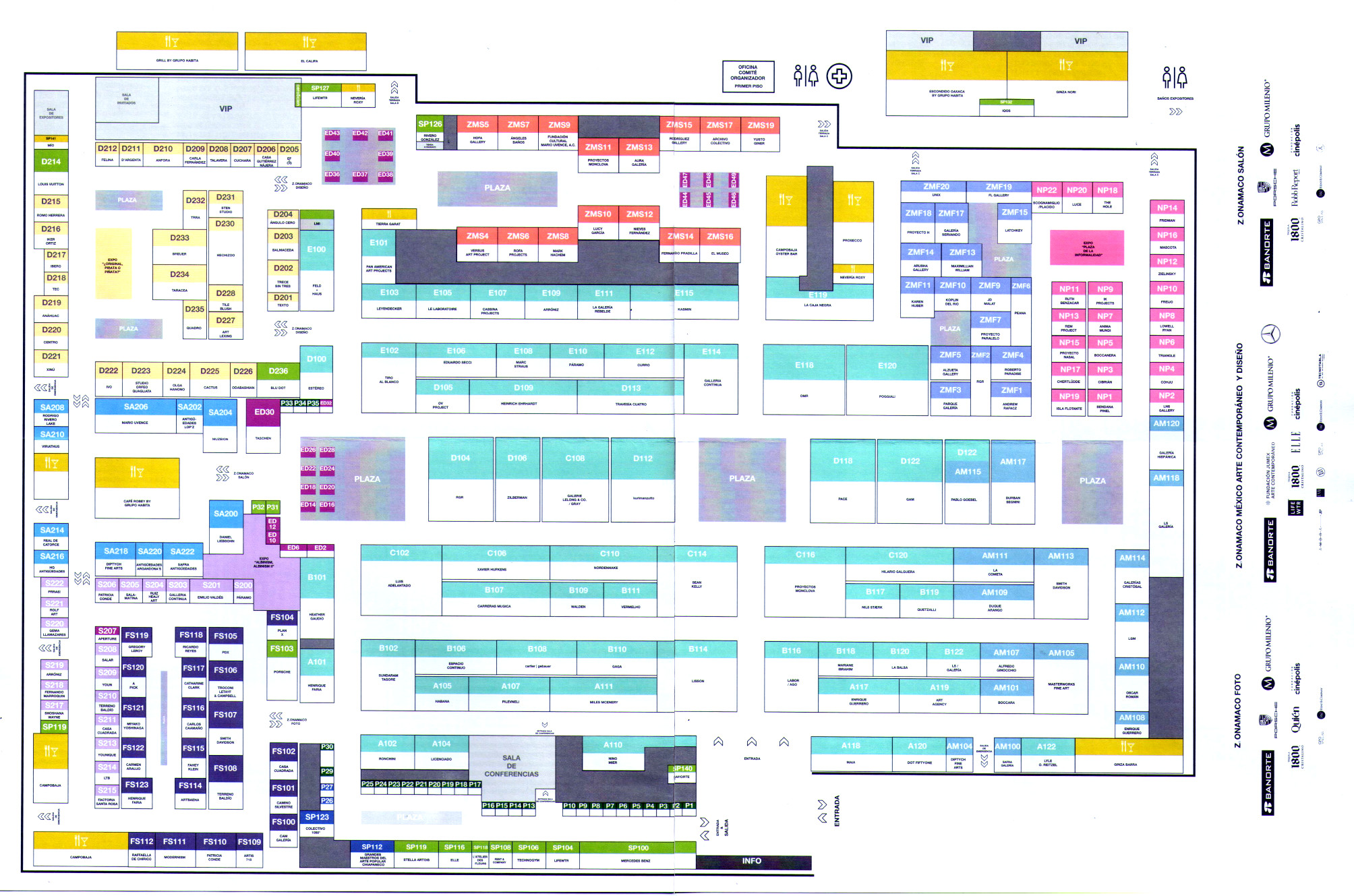 Plano de Area de Exhibición ZonaMACO 2020