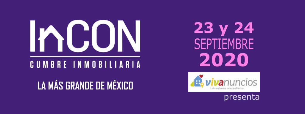 InCON, cumbre inmobiliaria 23 y 24 de septiembre de 2020