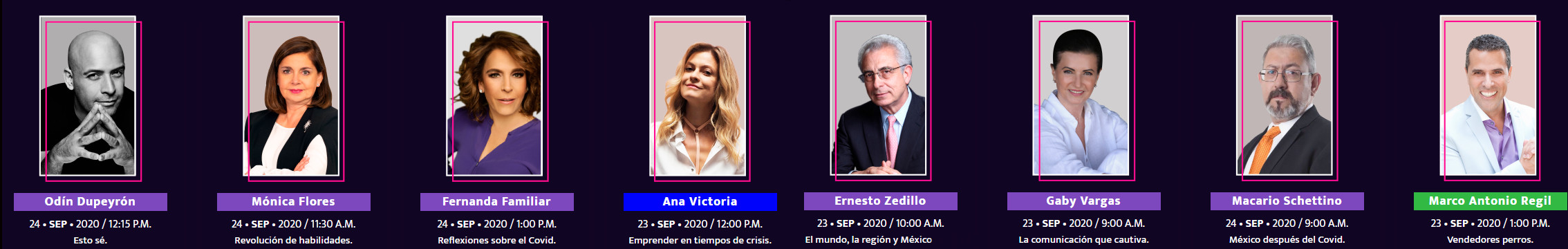 Speakers en InCON 2020