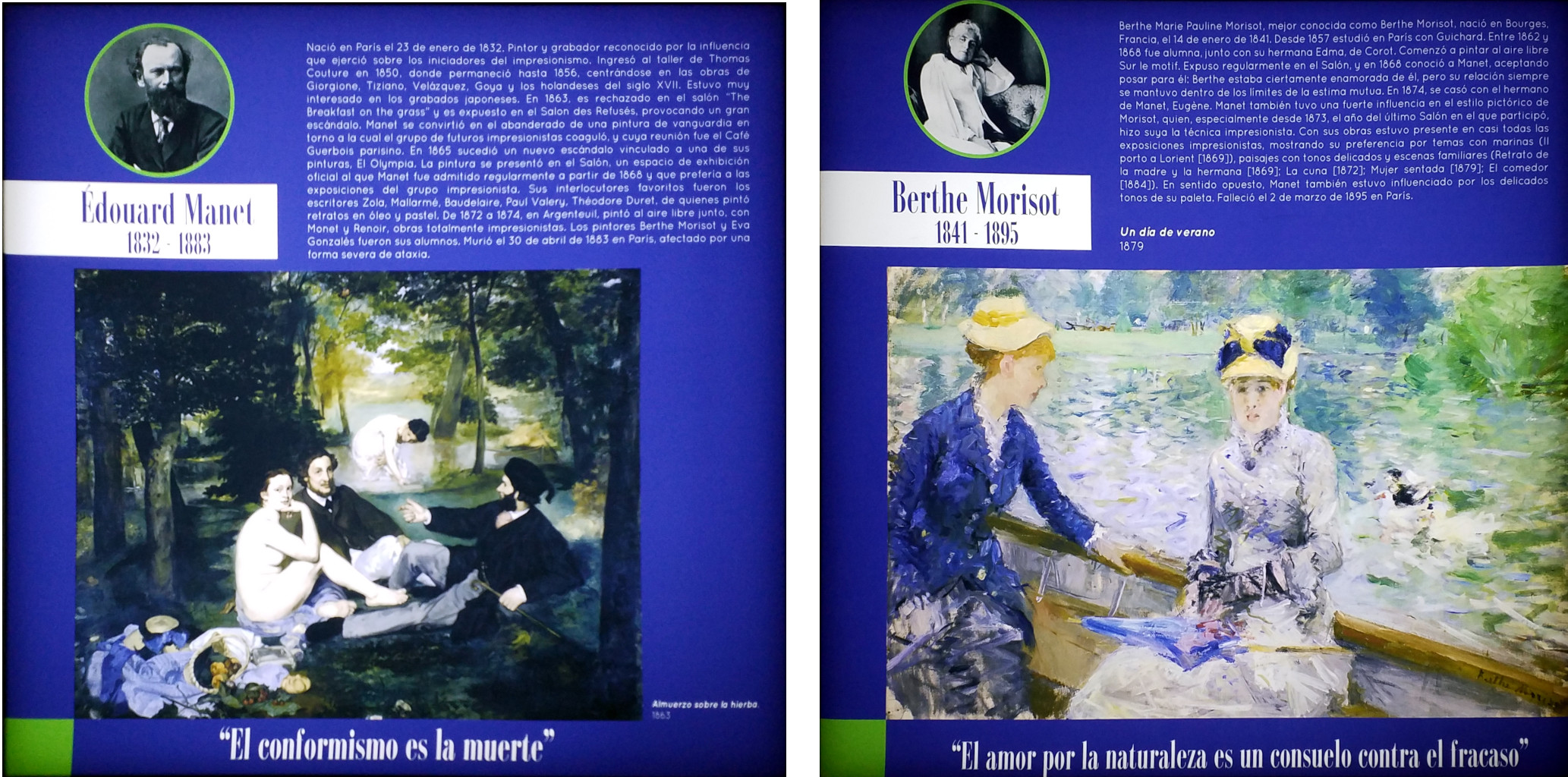 Manet y Morisot. Impresionistas