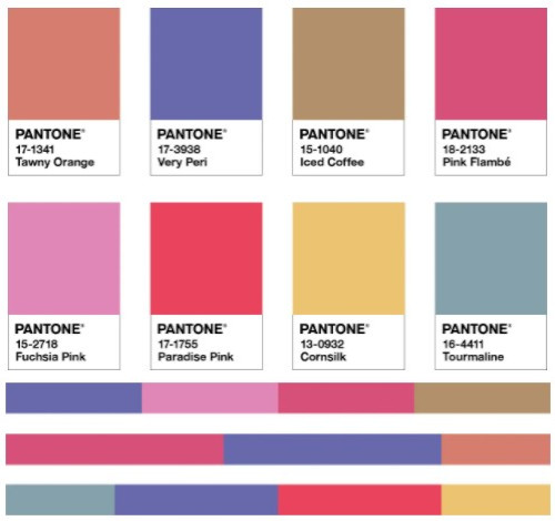 Paleta PANTONE 2022 Amusements