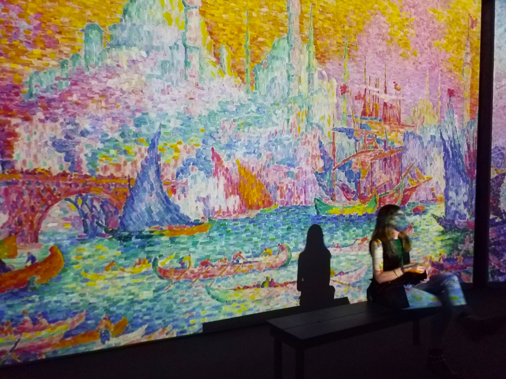 Pintura impresionista en Experiencia Inmersiva Monet & Friends