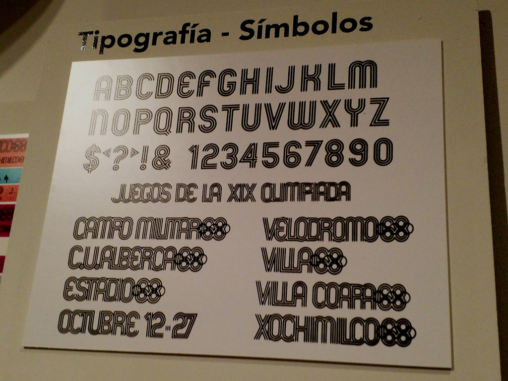 Tipografía para identidad Olimpiadas México 68