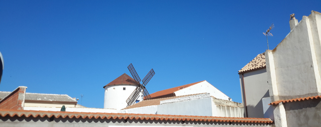 Molino de viento a la vista