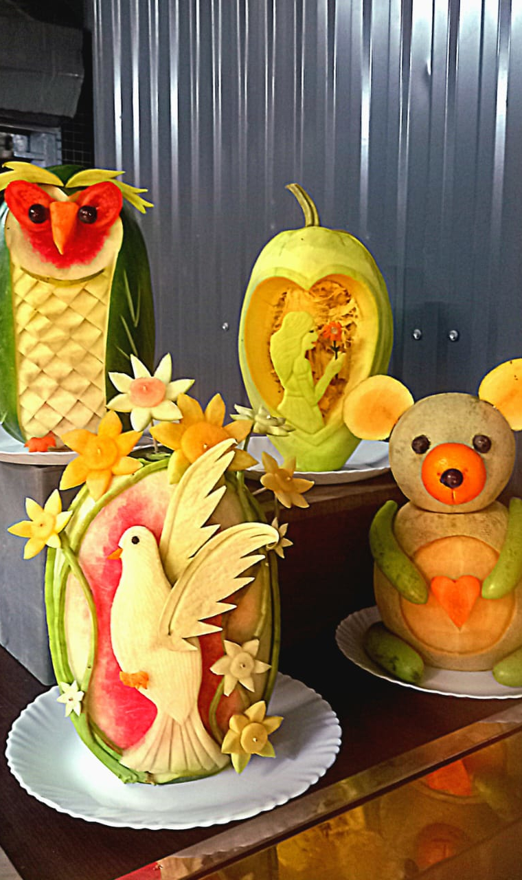 Arreglo frutal paloma