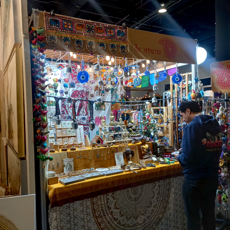 Stand de los productos de la marca De Arena