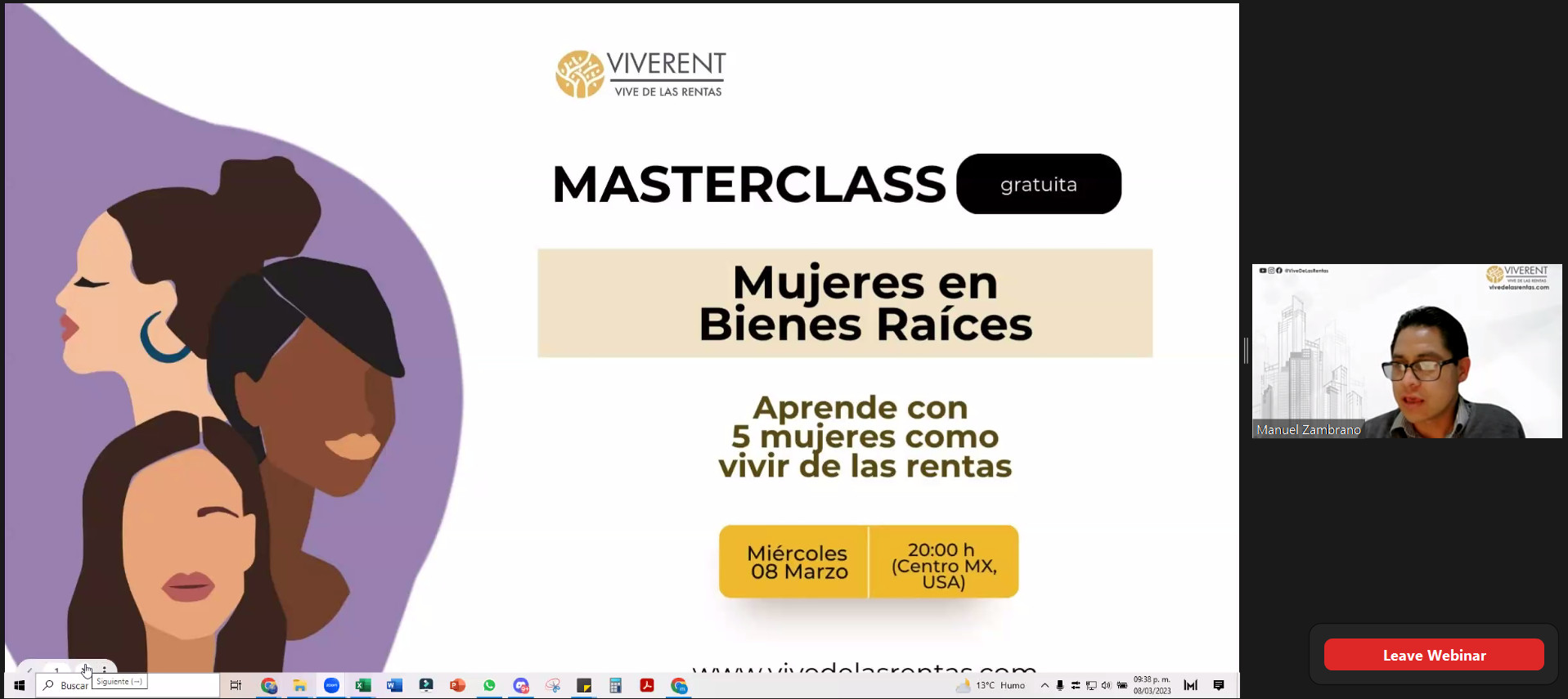 Masterclass Vivir de las Rentas metodología